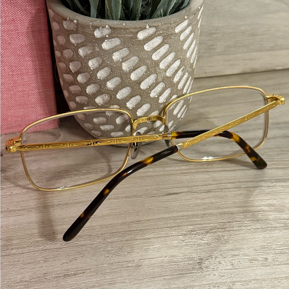 Ray-Ban Gold and Tortoise Rectangular Glasses - image 4